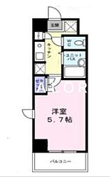 マーガレットハイツI 3階1Kの間取り