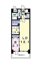 グリンデルヴァルト 704 ｜ 神奈川県相模原市南区東林間１丁目16番12号（賃貸マンション1LDK・7階・43.98㎡） その2
