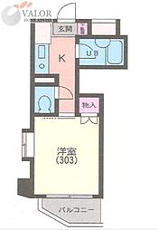 M&M 1Kの間取図画像