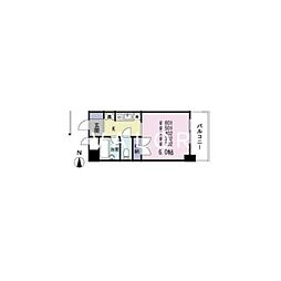 ジュネス南林間 1Kの間取図画像