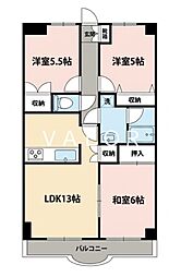 ジー・エス向ケ丘 3LDKの間取図画像