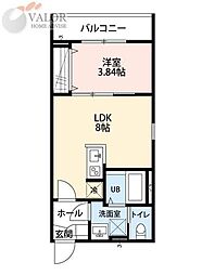 robothome大和市中央 1LDKの間取図画像