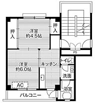 ビレッジハウス西春近1号棟 0507 ｜ 長野県伊那市西春近8800-1（賃貸マンション2K・5階・33.61㎡） その2