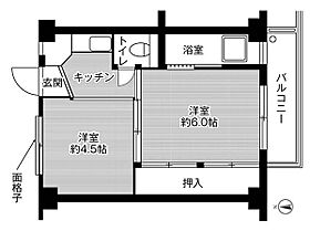 ビレッジハウス増穂2号棟 0207 ｜ 山梨県南巨摩郡富士川町長澤97（賃貸マンション2K・2階・28.98㎡） その2