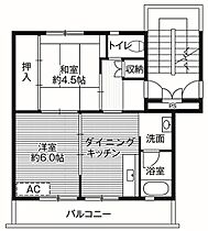 ビレッジハウス岩間2号棟 0405 ｜ 茨城県笠間市市野谷1543-2（賃貸マンション1LDK・4階・39.83㎡） その2