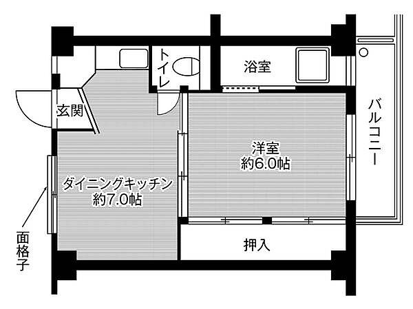 ビレッジハウス坂部ヶ丘3号棟 0506｜三重県四日市市坂部が丘５丁目(賃貸マンション1DK・5階・28.98㎡)の写真 その2