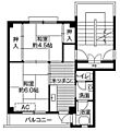 ビレッジハウス余座2号棟4階3.2万円