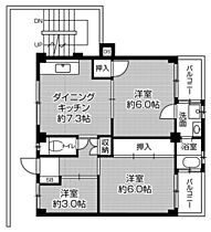 3階 / 3DK / 49.2㎡
