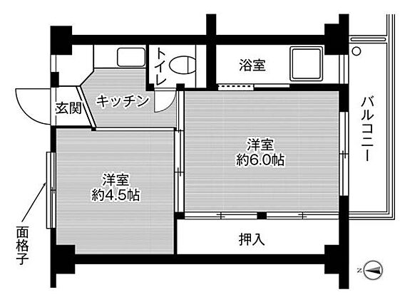 ビレッジハウス河内第二1号_間取り_0