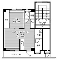 ビレッジハウス馬場2号棟 0401 ｜ 鳥取県倉吉市馬場町86（賃貸マンション1LDK・4階・38.06㎡） その2