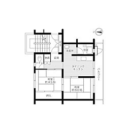 ビレッジハウス苅田2号棟 2DKの間取図画像