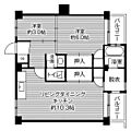 ビレッジハウス古賀4号棟4階4.7万円