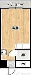 シティハイム新大阪 ワンルームの間取図画像