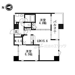 URBANEX高槻芥川 2LDKの間取図画像