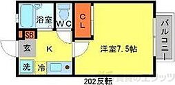 アイ.エスパース 1Kの間取図画像