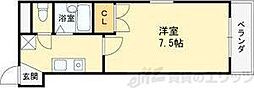 メゾン尾上 1Kの間取図画像