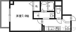 La・vie江坂EAST 1Kの間取図画像
