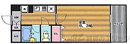 グレイス丸萬 1Kの間取図画像