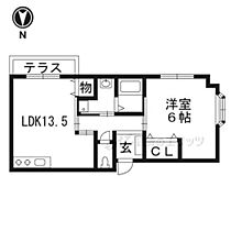 郡山薩摩マンション 401 ｜ 大阪府茨木市郡山２丁目27-22（賃貸マンション1LDK・4階・52.45㎡） その2