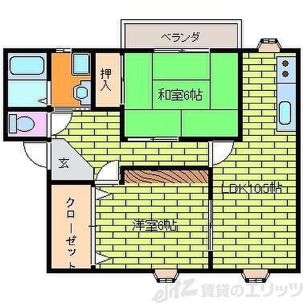 ヴィーヴルＮＡＯ 202｜大阪府茨木市平田２丁目(賃貸アパート2LDK・2階・60.00㎡)の写真 その2