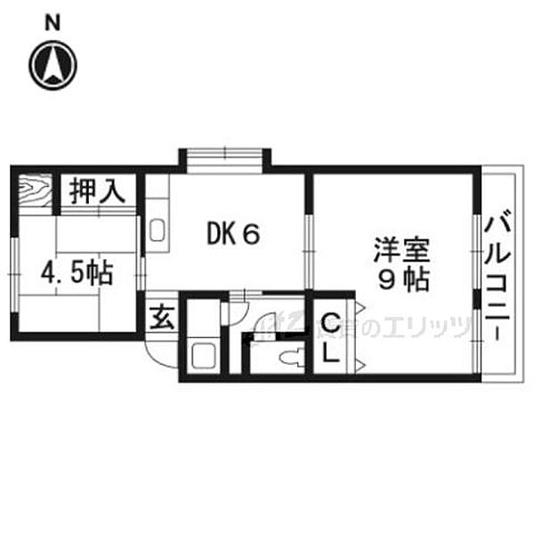 マンション和光 302｜大阪府高槻市富田町１丁目(賃貸マンション2DK・3階・41.00㎡)の写真 その2