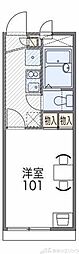レオパレスＫＹ 1階1Kの間取り