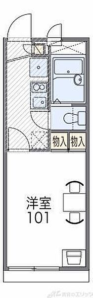 レオパレスＫＹ 105｜大阪府茨木市鮎川１丁目(賃貸アパート1K・1階・19.87㎡)の写真 その2