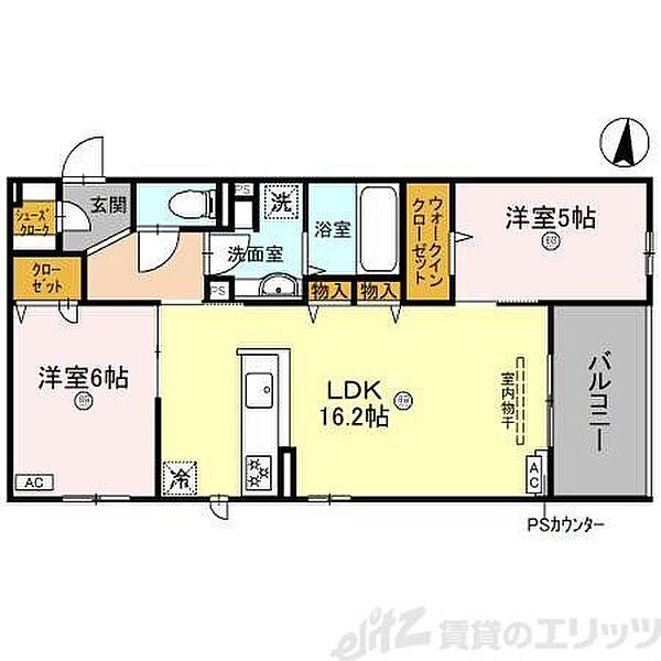 D-residence茨木水尾 202｜大阪府茨木市水尾１丁目(賃貸アパート2LDK・2階・63.96㎡)の写真 その1