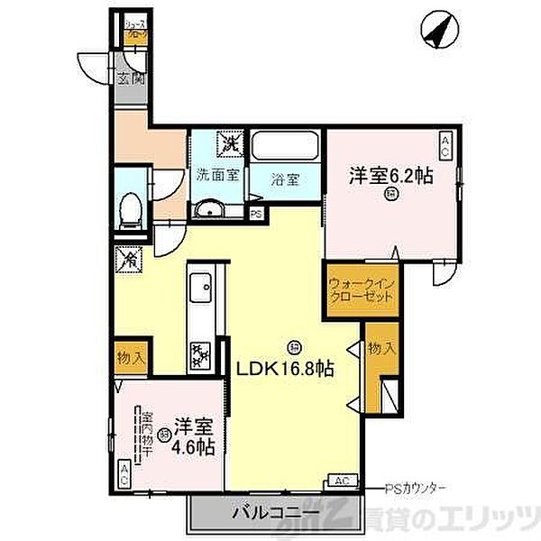 仮称)D-room東御旅町PJ 303｜大阪府吹田市東御旅町(賃貸アパート2LDK・3階・65.07㎡)の写真 その2