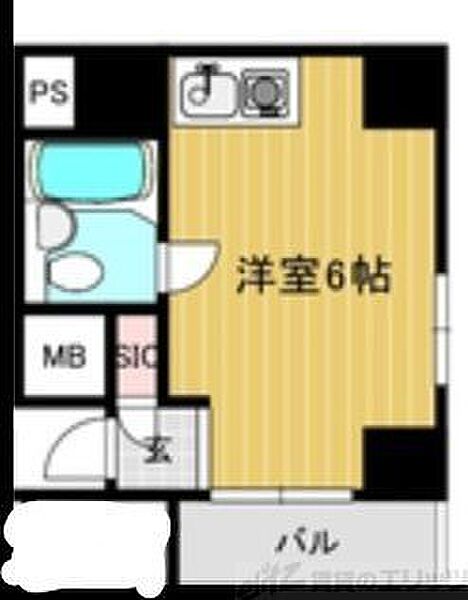 リアライズ緑地公園 209｜大阪府吹田市江坂町５丁目(賃貸マンション1R・2階・12.50㎡)の写真 その2