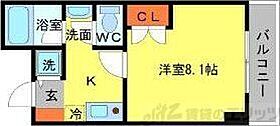 グリーンハイツ豊川II 406 ｜ 大阪府茨木市豊川５丁目6-6（賃貸マンション1K・4階・24.88㎡） その2