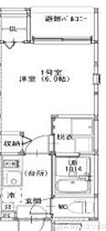 Reve Court 1階1Kの間取り