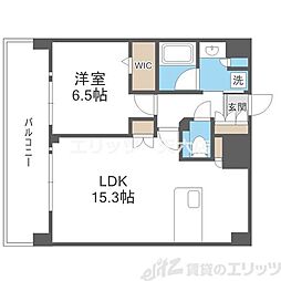 プレサンス東淀川駅前プローシェ 1LDKの間取図画像