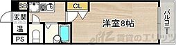 K・緑地 1Kの間取図画像