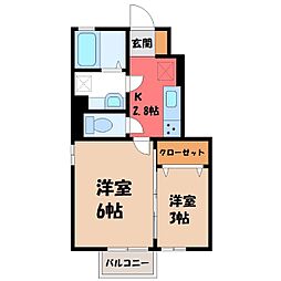 東北本線 古河駅 バス35分 境小学校前下車 徒歩4分