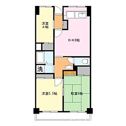ソレイユ久保 3DKの間取図画像