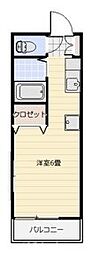 アイランドハイツ 1Kの間取図画像
