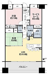 ポレスター飯能 2SLDKの間取図画像