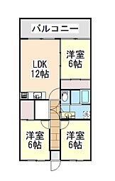 間取図画像 3LDK