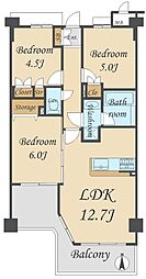 マイキャッスル北綾瀬 3LDKの間取図画像
