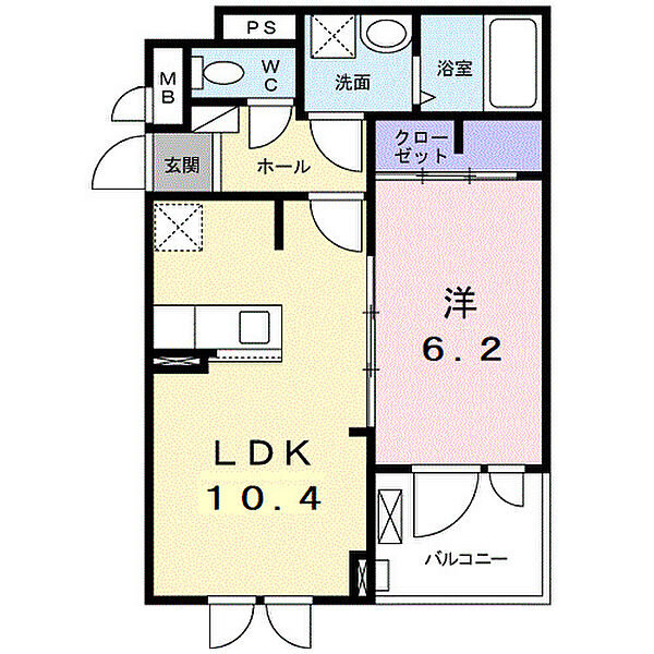 ラ・ルーチェ　Ｙ 303｜大阪府和泉市上代町(賃貸アパート1LDK・3階・40.14㎡)の写真 その2