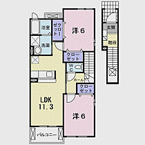 フォルシュ 201 ｜ 大阪府寝屋川市明和1丁目25-30（賃貸アパート2LDK・2階・58.48㎡） その2