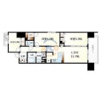 アーバネックス同心II  ｜ 大阪府大阪市北区同心2丁目11-2（賃貸マンション3LDK・14階・64.79㎡） その2