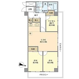 金沢八景陽光ハイツ 2SLDKの間取図画像