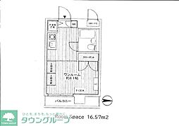 トップ徳丸NO1 ワンルームの間取図画像