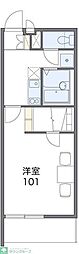 レオパレスウィステリア神田 1Kの間取図画像