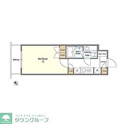 BPRレジデンス浮間公園 1Kの間取図画像