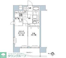 パークキューブ板橋本町 1LDKの間取図画像