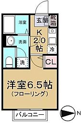 ドリームハイツ 1Kの間取図画像