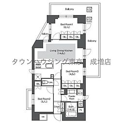 コンフォリア成増グリーンサイド 3LDKの間取図画像